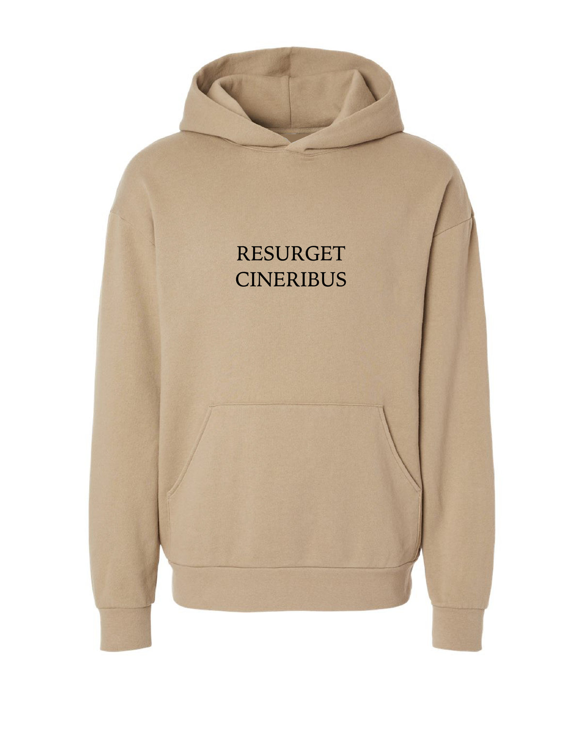 Ink Detroit - Resurget Cineribus Premium Heavyweight Hoodie - Sandstone - Ink Detroit