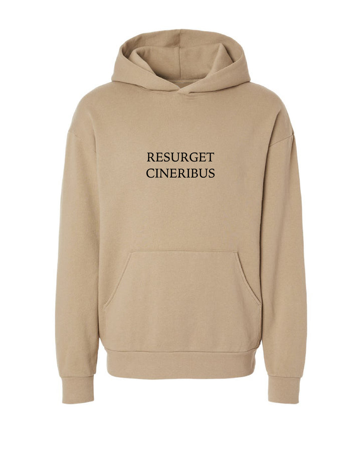 Ink Detroit - Resurget Cineribus Premium Heavyweight Hoodie - Sandstone
