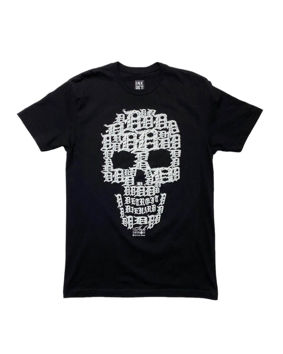 Ink Detroit Skull T-Shirt - Black - Ink Detroit