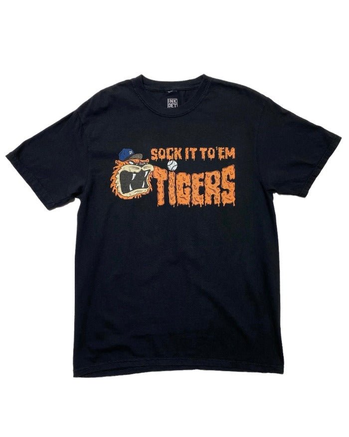 Ink Detroit - Sock it to'em Tigers - T-Shirt - Black - Ink Detroit
