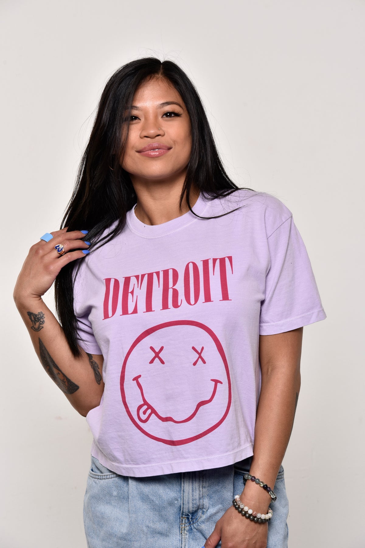 Ink Detroit - Teen Spirit Womens Boxy Tee - Available in 2 Colors - Ink Detroit