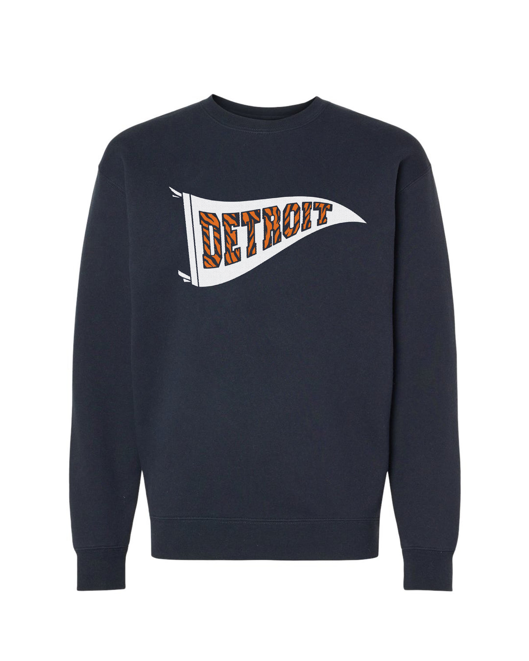 Ink Detroit Tiger striped crewneck sweatshirt in navy