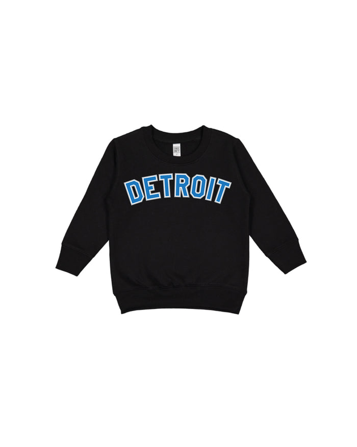Ink Detroit - Football Colorway toddler crewneck sweatshirt - Black