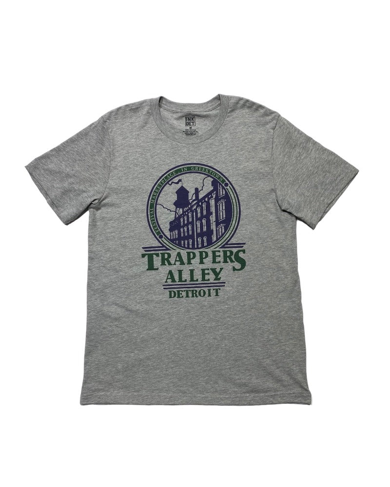 Ink Detroit Vintage Trappers Alley T-Shirt - Athletic Heather - Ink Detroit
