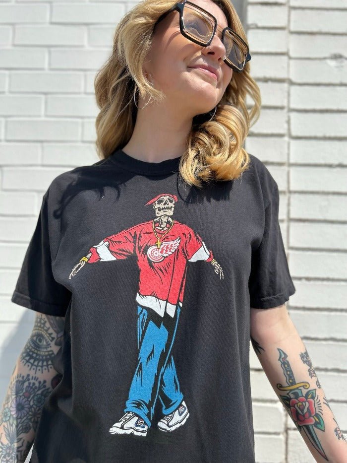 Ink Detroit - Tupac Back from the Dead - Wings Jersey - T-Shirt - Black - Ink Detroit