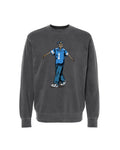 Ink Detroit- Tupac Lions Jersey - Premium Crewneck Sweatshirt - Pigment-Dyed Black - Ink Detroit