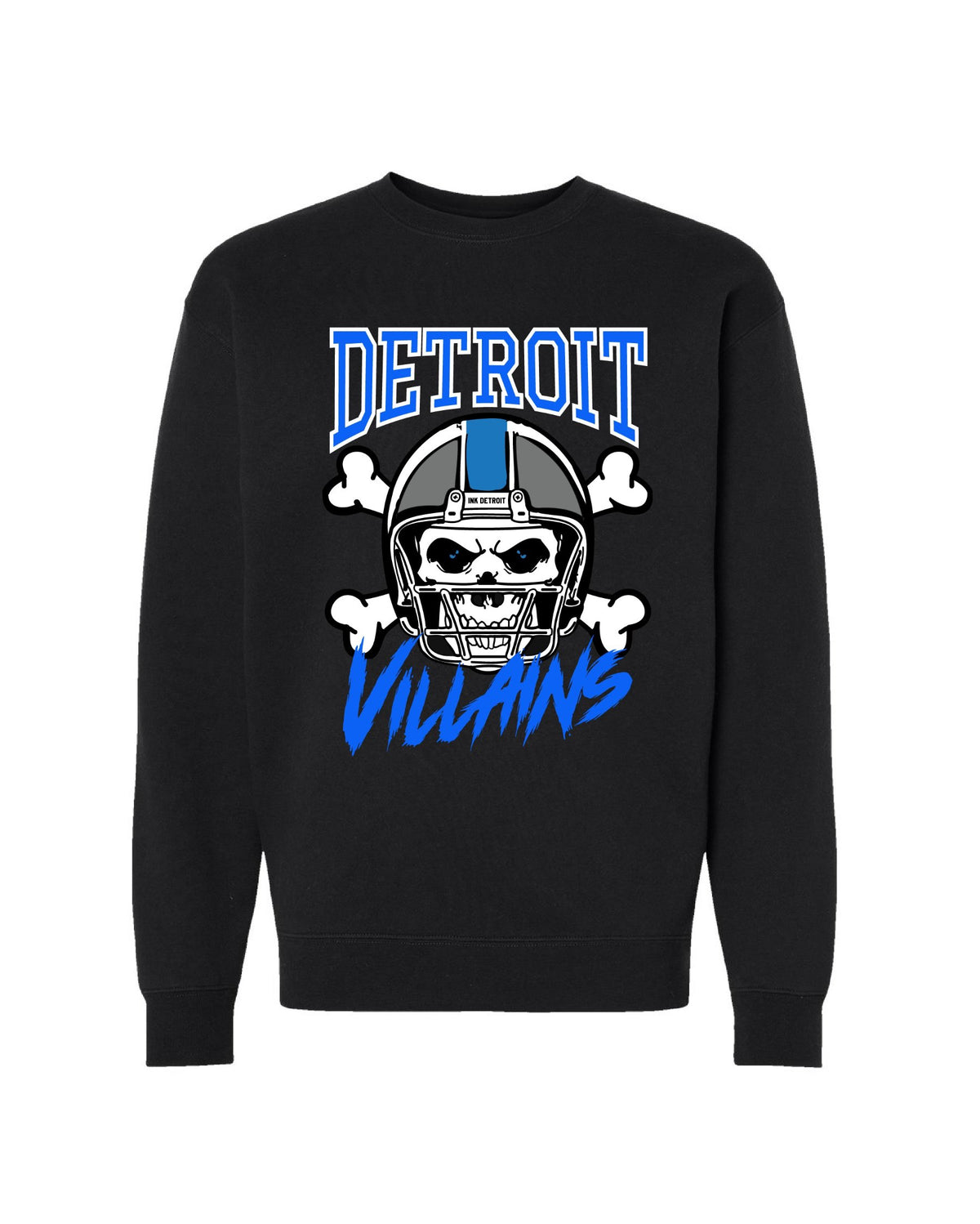 Ink Detroit - Villains Crewneck Sweatshirt - Black - Ink Detroit