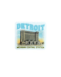 Ink Detroit- Vintage Michigan Central Station - Vinyl Sticker - Ink Detroit