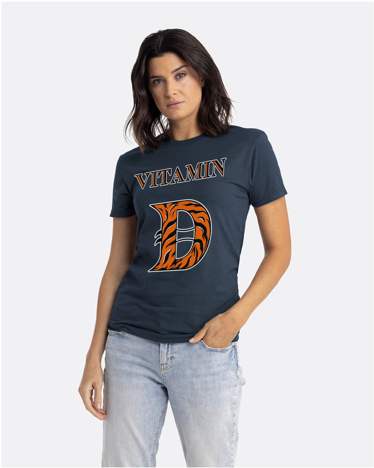 Ink Detroit Vitamin D T-Shirt - Heather Navy - Ink Detroit