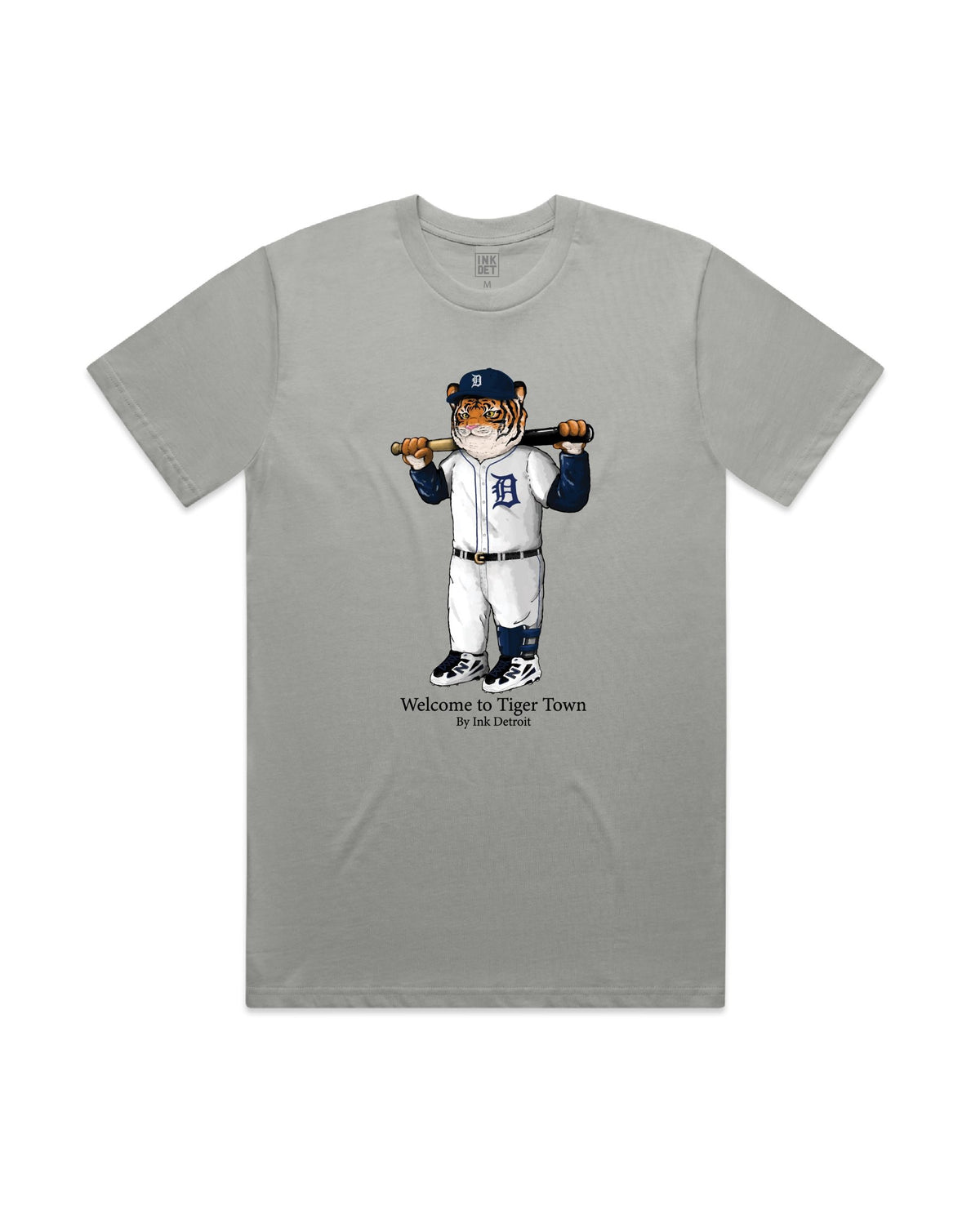 Ink Detroit - Welcome to Tiger Town T-Shirt - Storm Grey - Ink Detroit