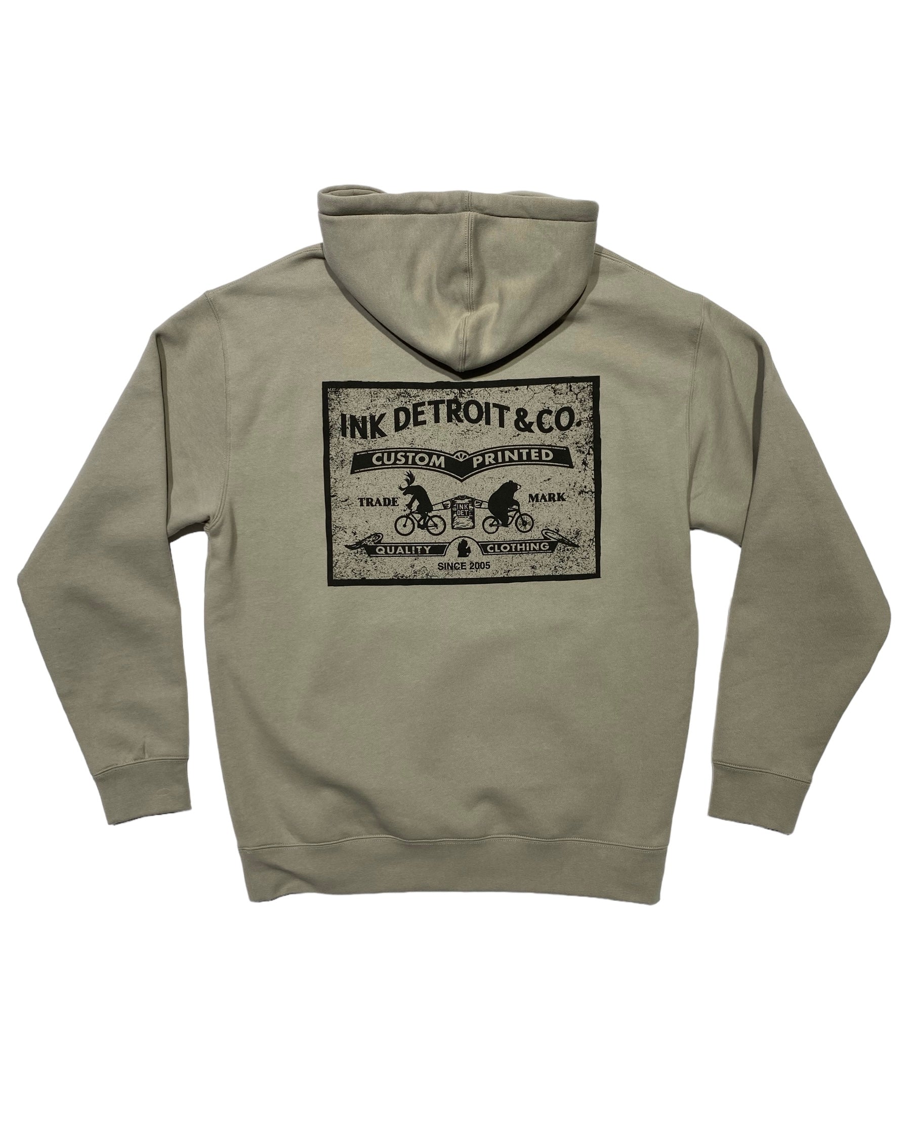 Ink Detroit & Co Heavyweight Hoodie - Cement