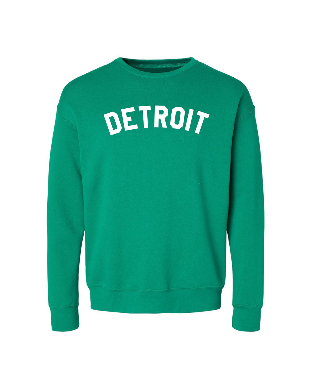 Basic Detroit Kelly Green Crewneck