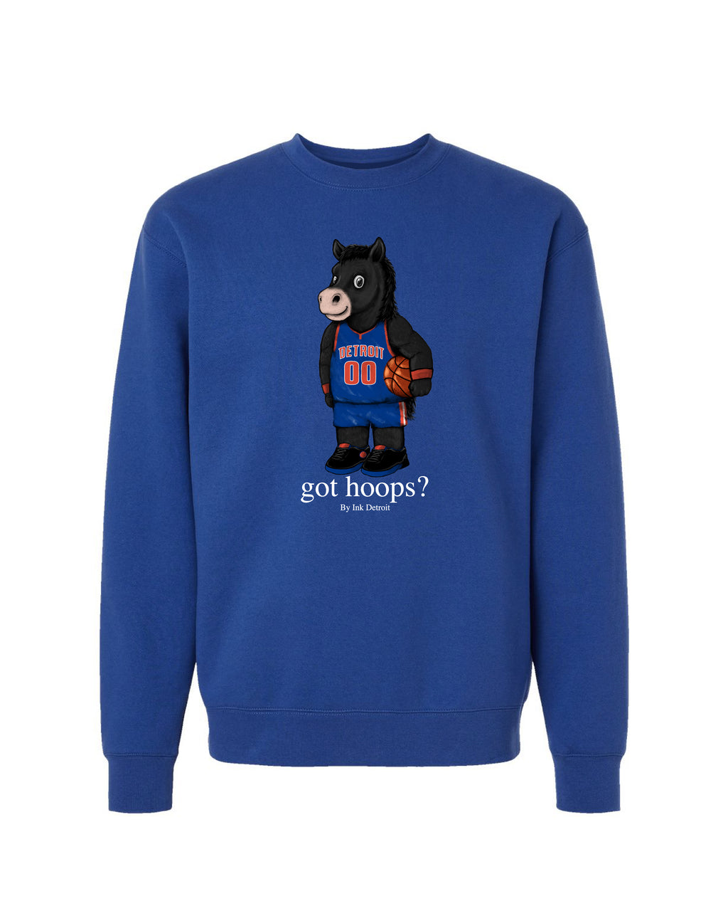 Ink Detroit - Got Hoops? Crewneck Sweatshirt - Ink Detroit