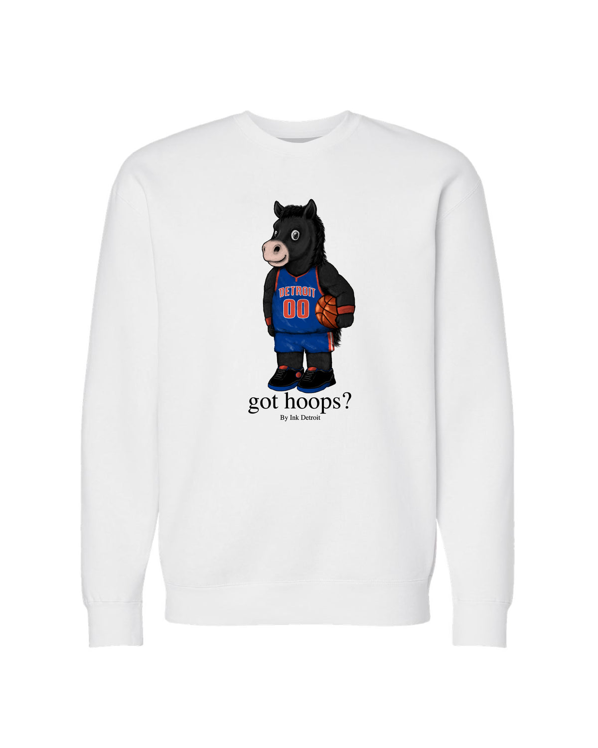Ink Detroit - Got Hoops? Crewneck Sweatshirt - Ink Detroit
