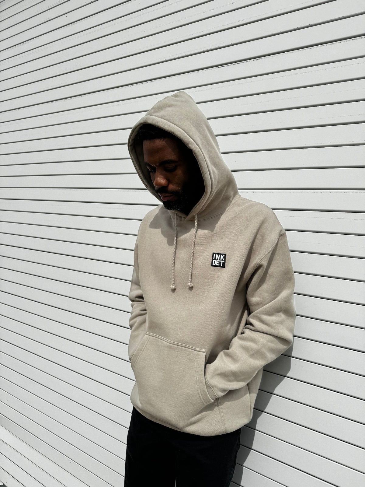 Ink Detroit & Co Premium Heavyweight Hoodie - Cement - Ink Detroit