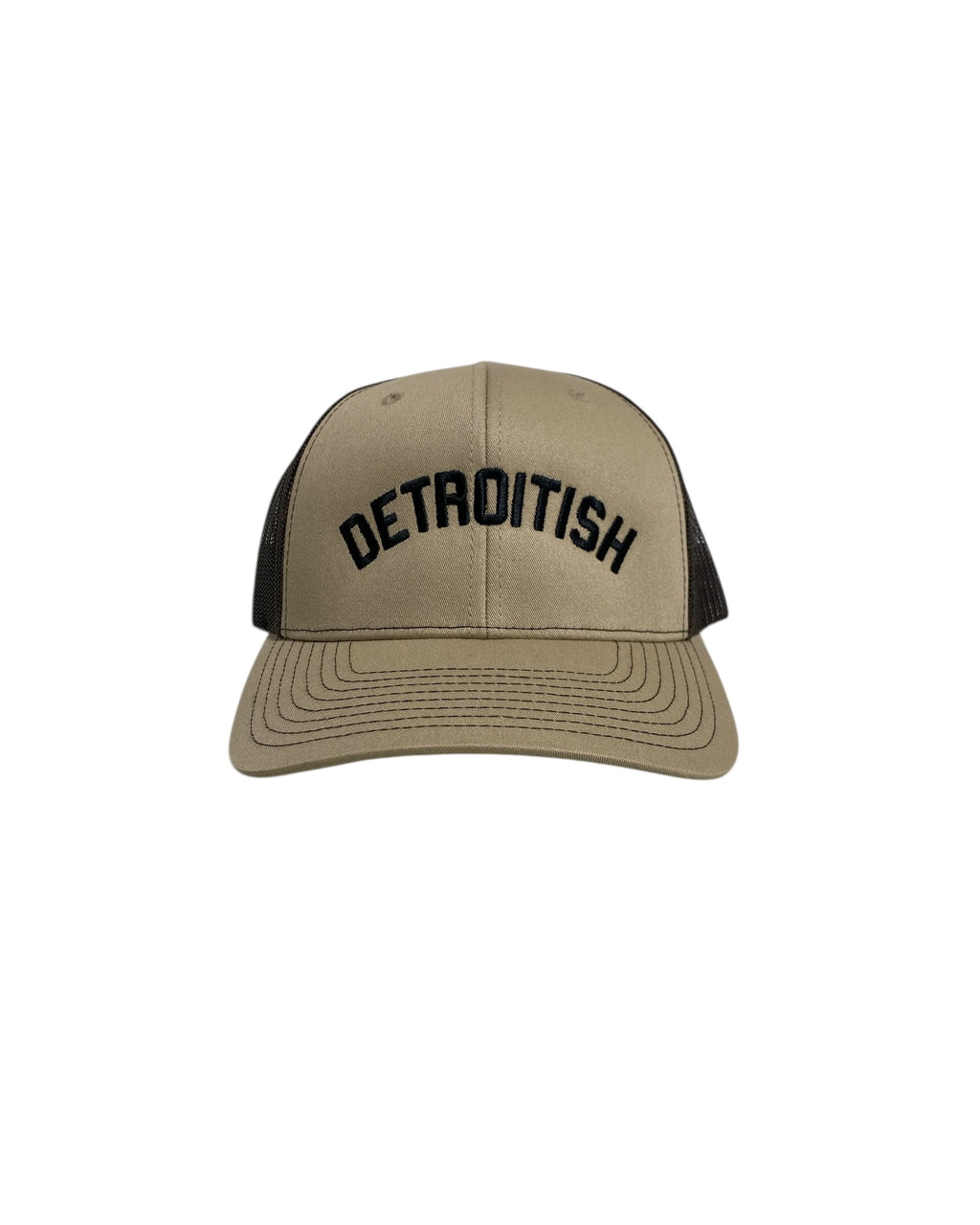 Ink Detroit - Detroitish Trucker Hat - Coffee & Cream - Ink Detroit