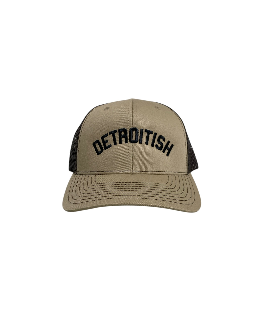 Ink Detroit - Detroitish Trucker Hat - Coffee & Cream