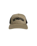 Ink Detroit - Detroitish Trucker Hat - Coffee & Cream - Ink Detroit