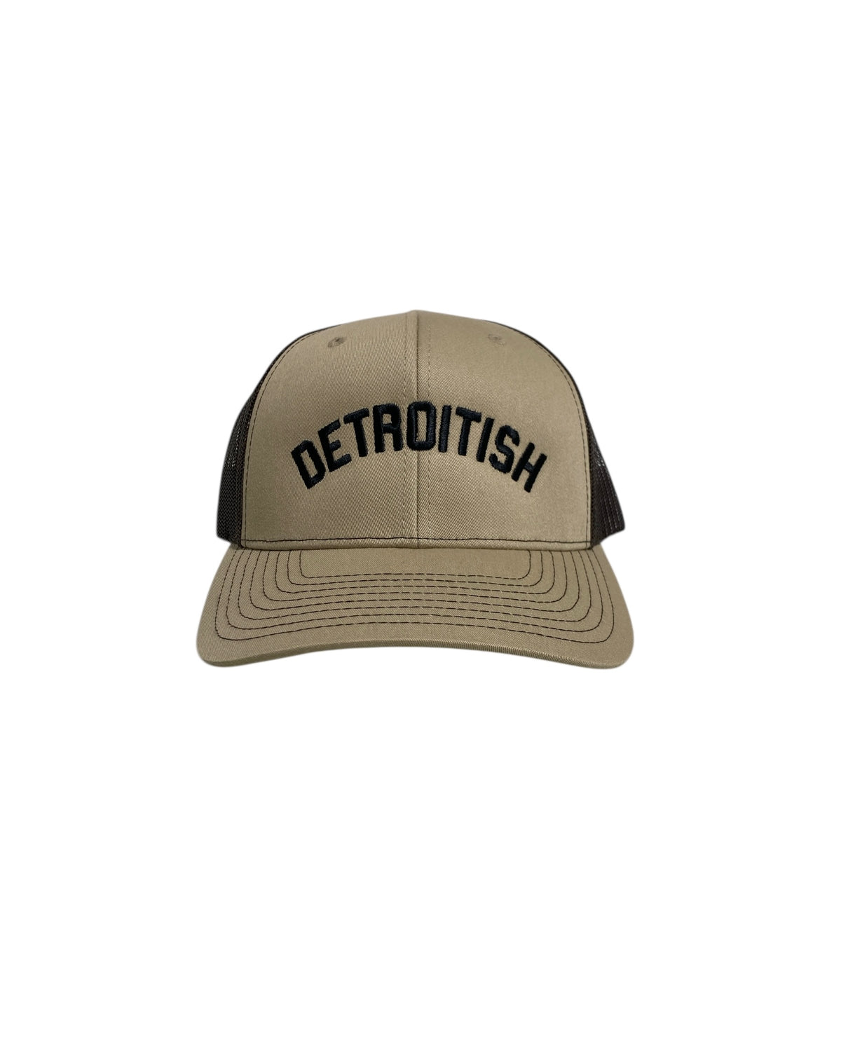 Ink Detroit - Detroitish Trucker Hat - Coffee & Cream - Ink Detroit