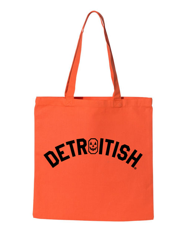 Ink Detroit - Detroitish Halloween Tote Bag - Orange