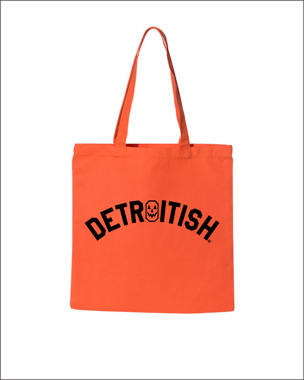 Ink Detroit - Detroitish Halloween Tote Bag - Orange