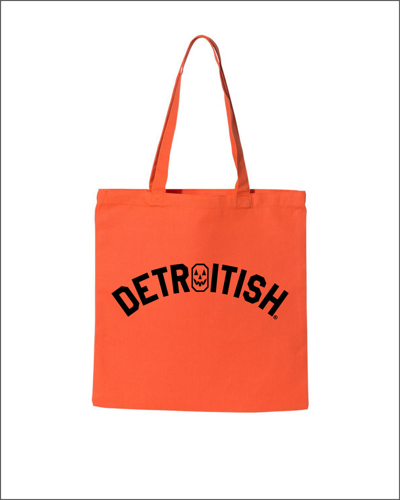 Ink Detroit - Detroitish Halloween Tote Bag - Orange