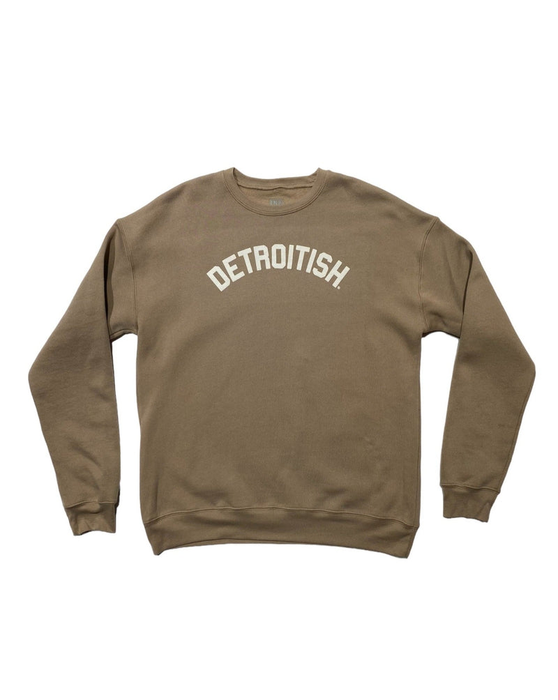 Tan Detroitish crewneck sweatshirt