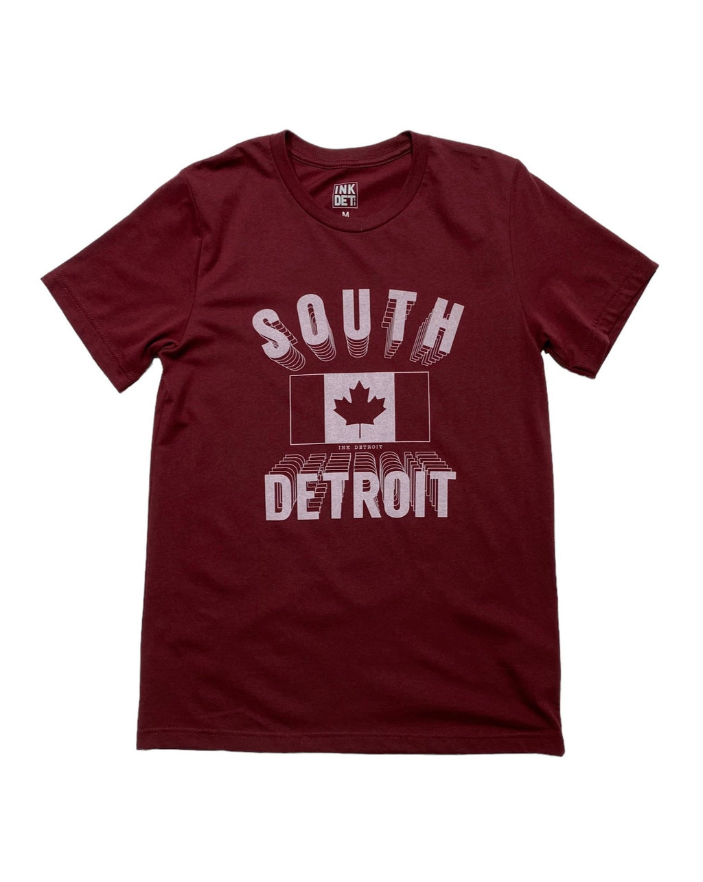 South Detroit T-Shirt - Cardinal Red - Ink Detroit