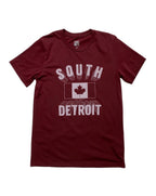 South Detroit T-Shirt - Cardinal Red - Ink Detroit