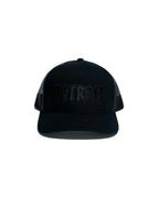 Ink Detroit Lightning Retro Trucker Hat - Black on Black - Ink Detroit