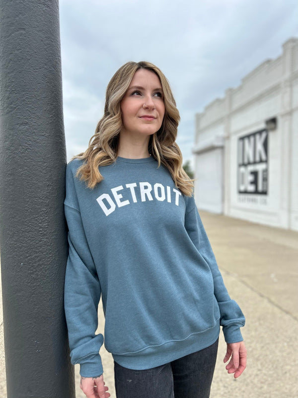 Ink Detroit Crewneck Sweatshirt - Heather Slate