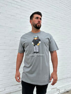 Ink Detroit - Dan Campbell Lion - Heavyweight T-Shirt - Pigment Dyed Grey - Ink Detroit