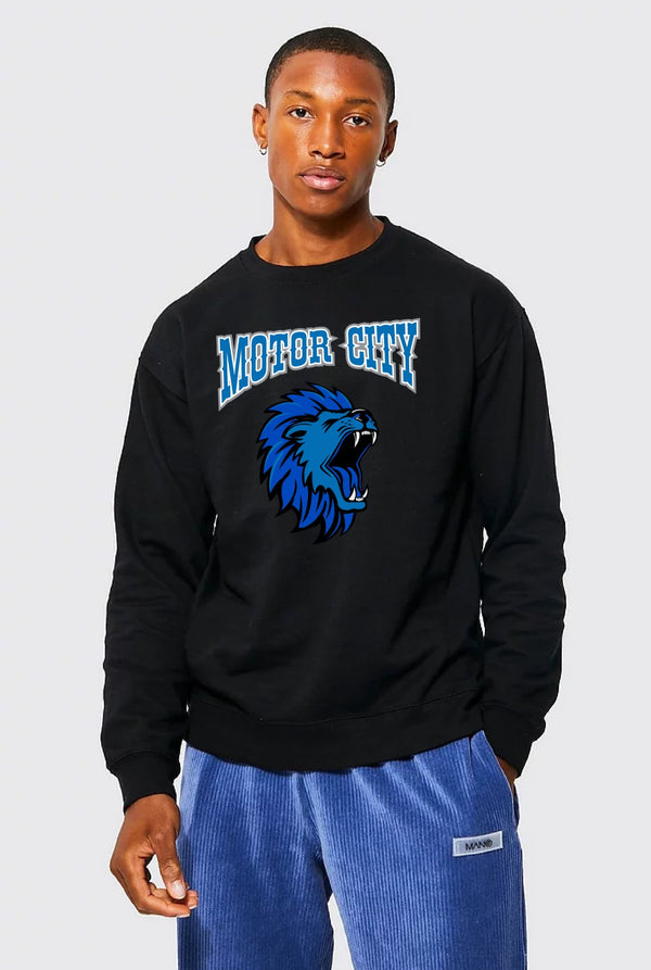 Motor City Kitty Lion Sweatshirt