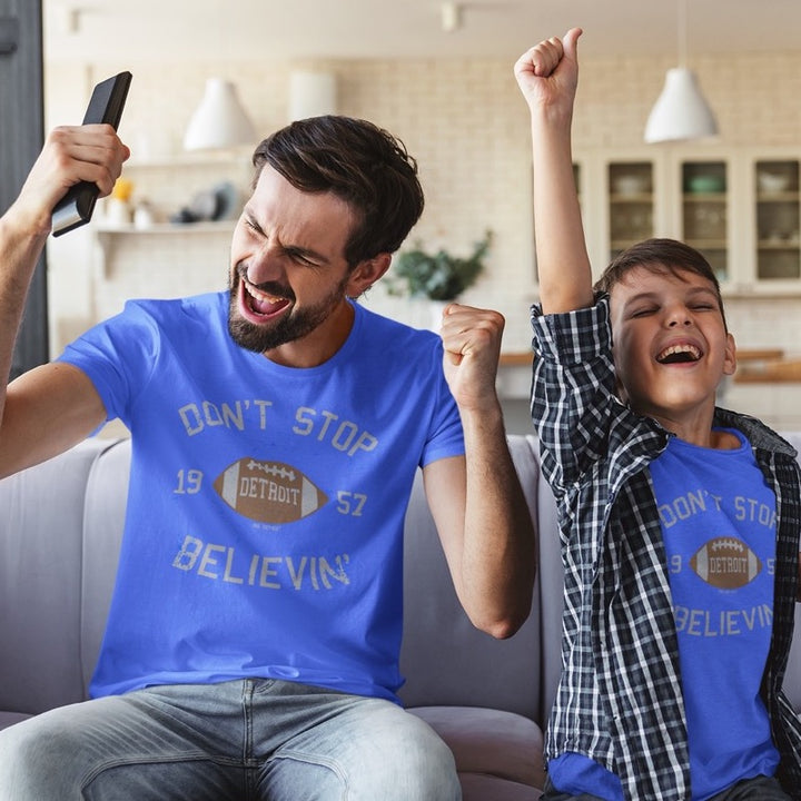 Ink Detroit Don't Stop Believin’ 1957 T-Shirt - Royal Blue