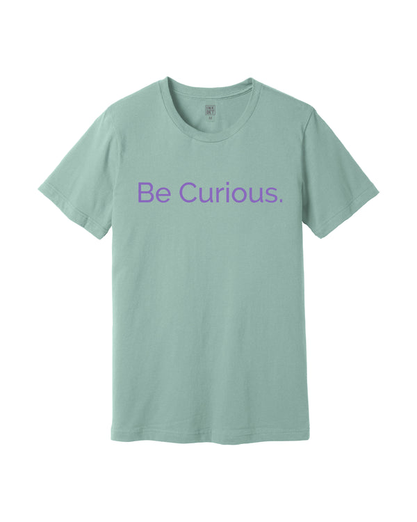 Mara Be Curious Adult T-Shirt Dusty Blue