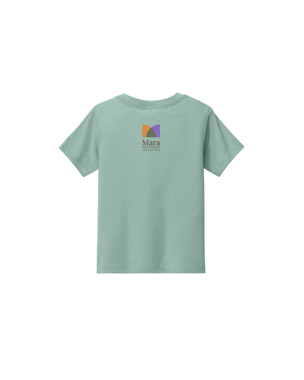 Mara - Logo Toddler T-Shirt - Dusty Blue