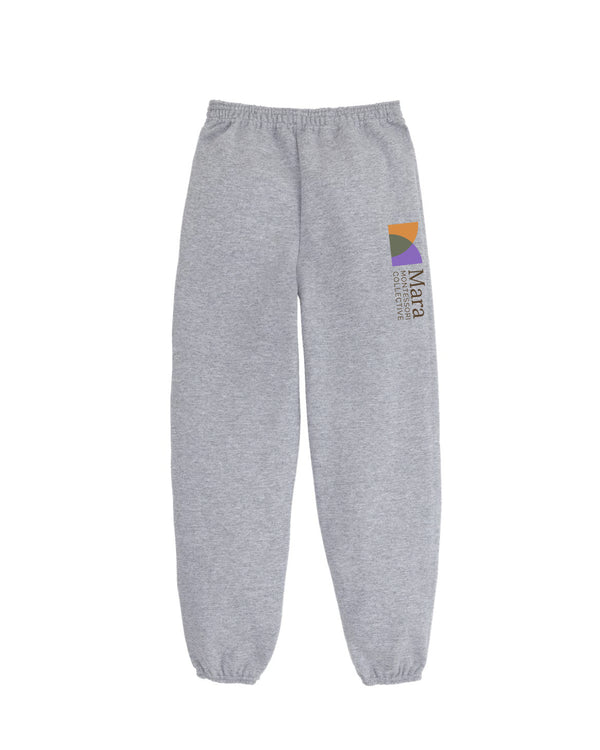 Mara - Logo Youth Joggers in Light Heather Steel