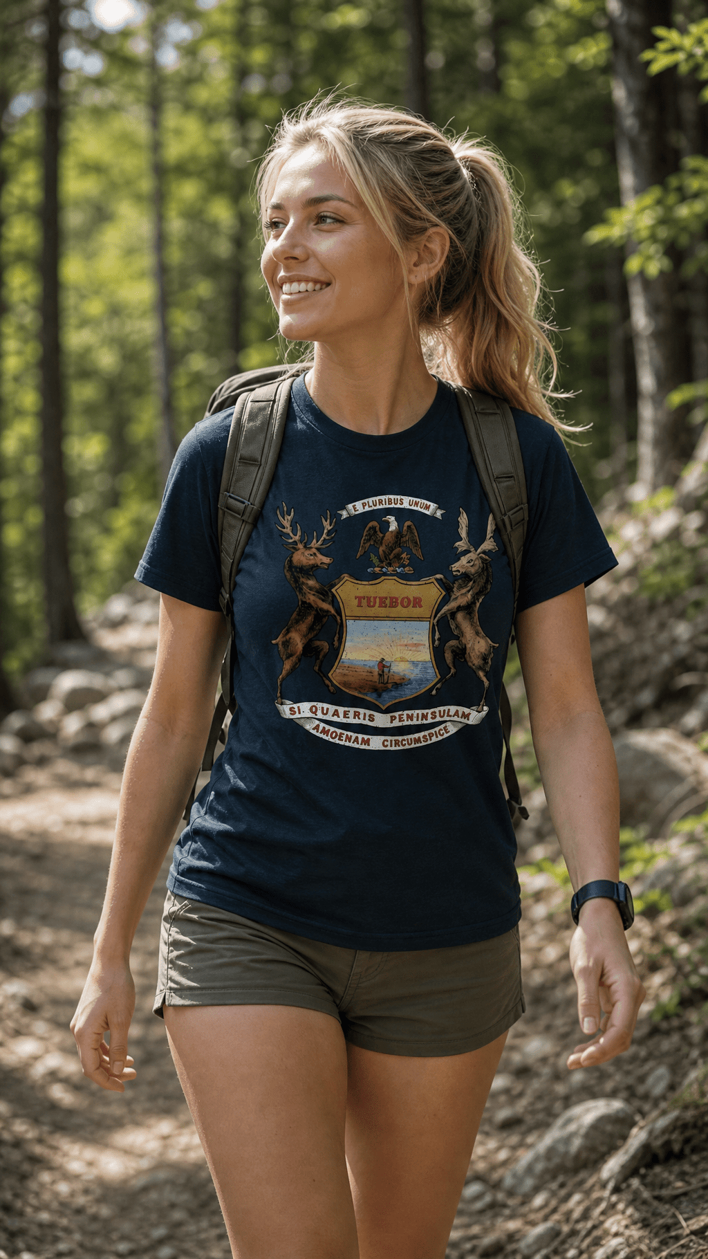 Michigan Flag T-Shirt - Ink Detroit