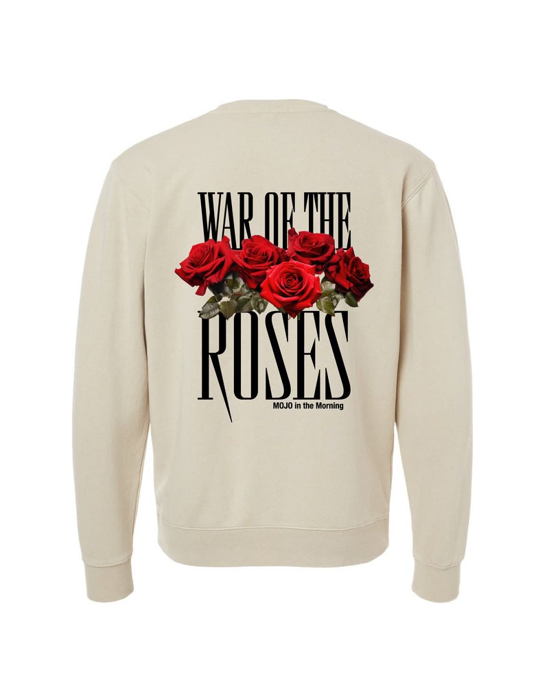 Mojo in the Morning - War of the Roses Crewneck Sweatshirt - Natural