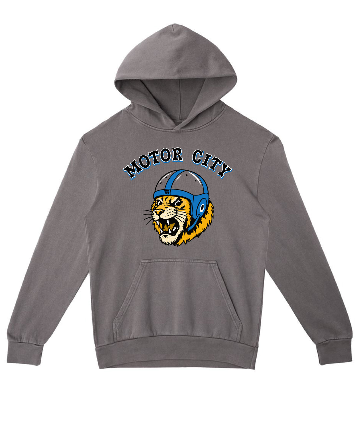 Motor City Kitty Lion Edition Premium Heavyweight Hoodie - Ink Detroit
