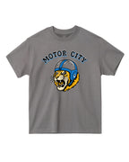 Motor City Kitty Lion Edition Heavyweight T-Shirt - Ink Detroit