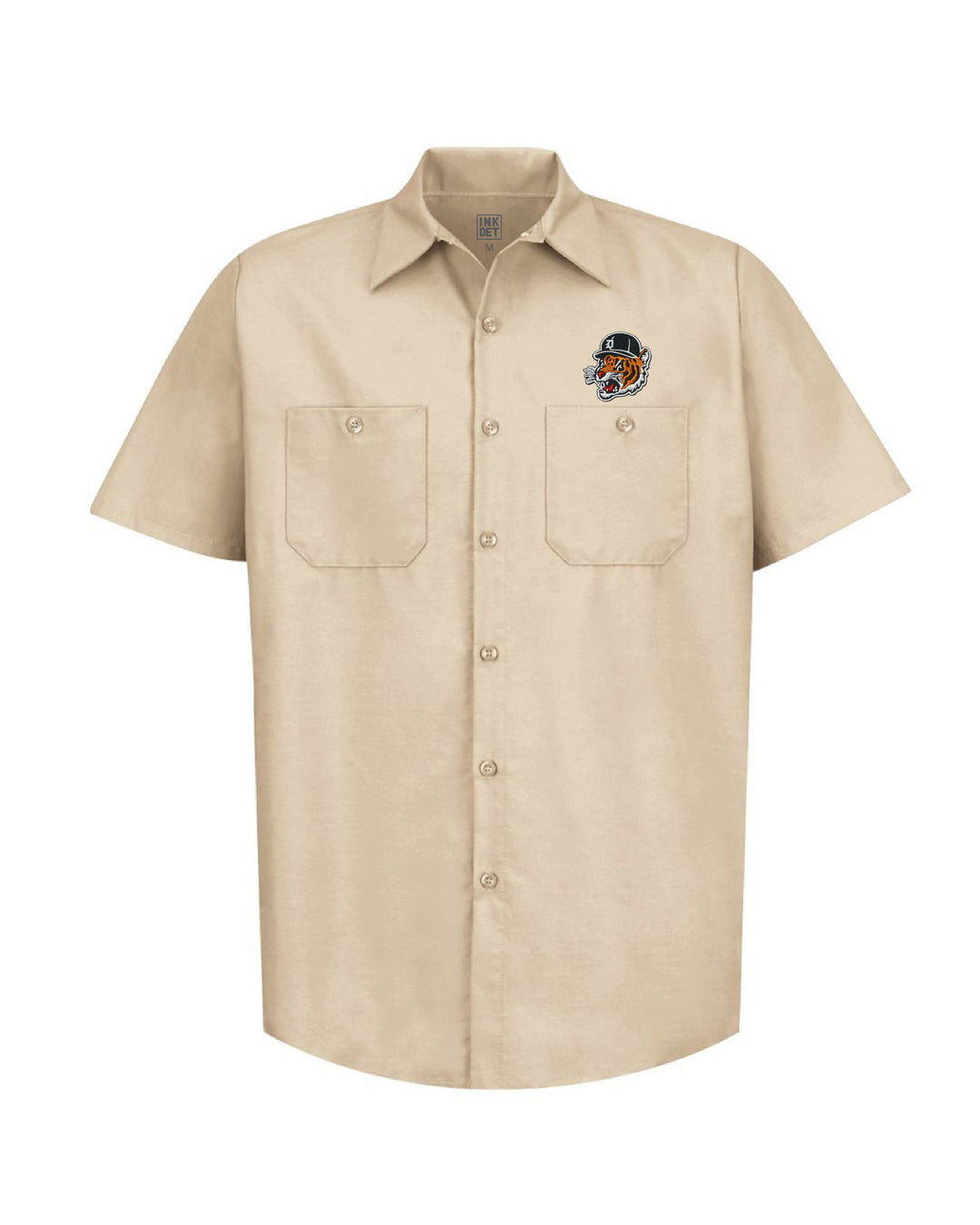Motor City Kitty Work Shirt - Ink Detroit