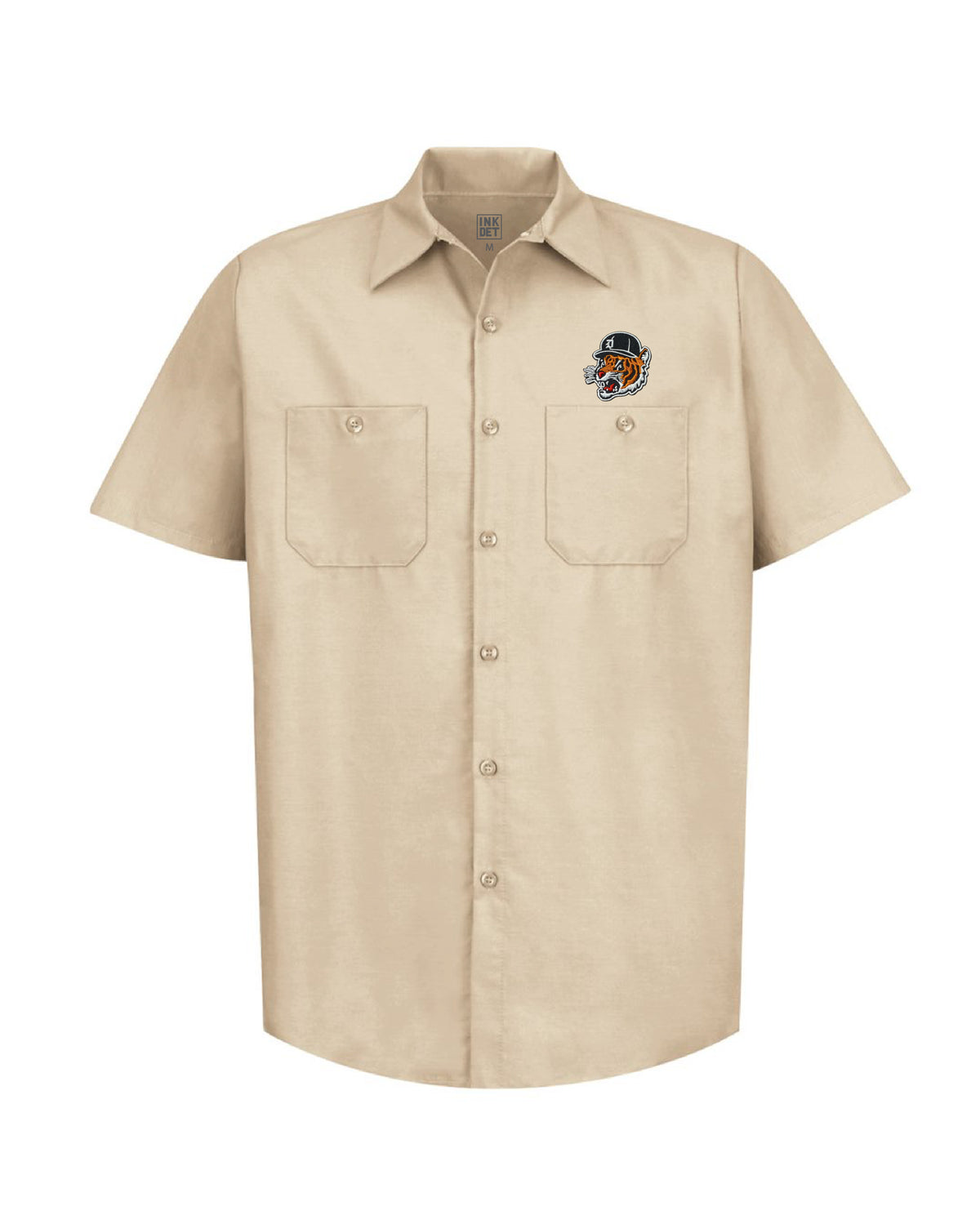 Motor City Kitty Work Shirt - Ink Detroit