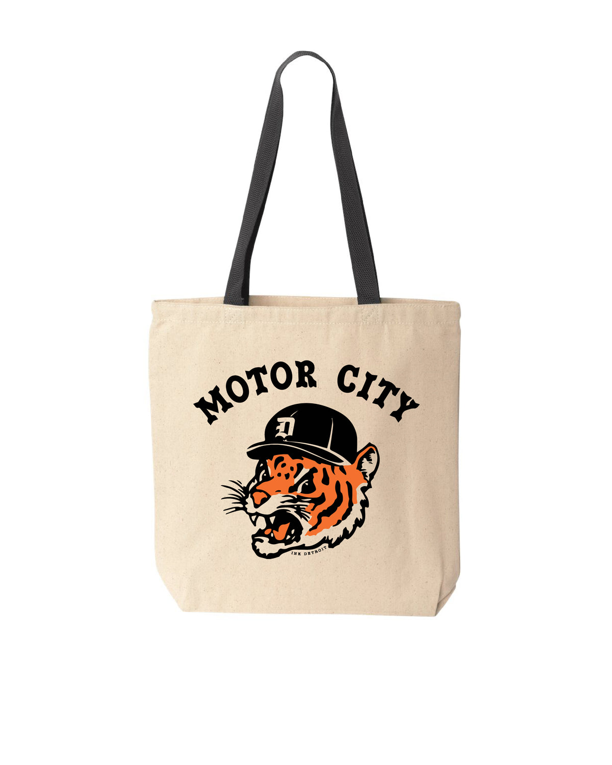 Motor City Kitty Tote Bag - Ink Detroit