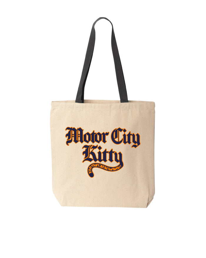Motor City Kitty Tail Swoosh Tote Bag