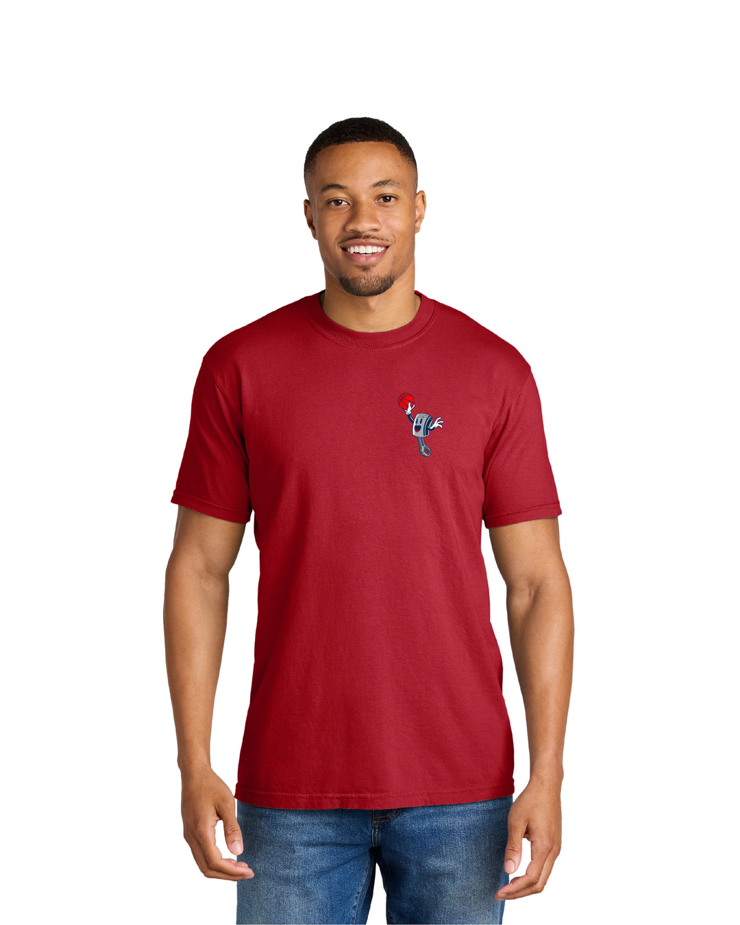 Ink Detroit - Motor City Piston T-Shirt - Pigment Washed Denim