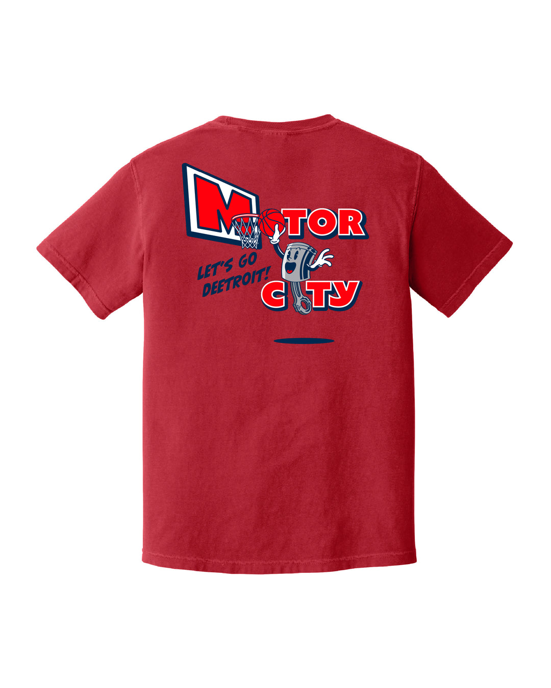 Ink Detroit - Motor City Piston T-Shirt - Pigment Washed Denim