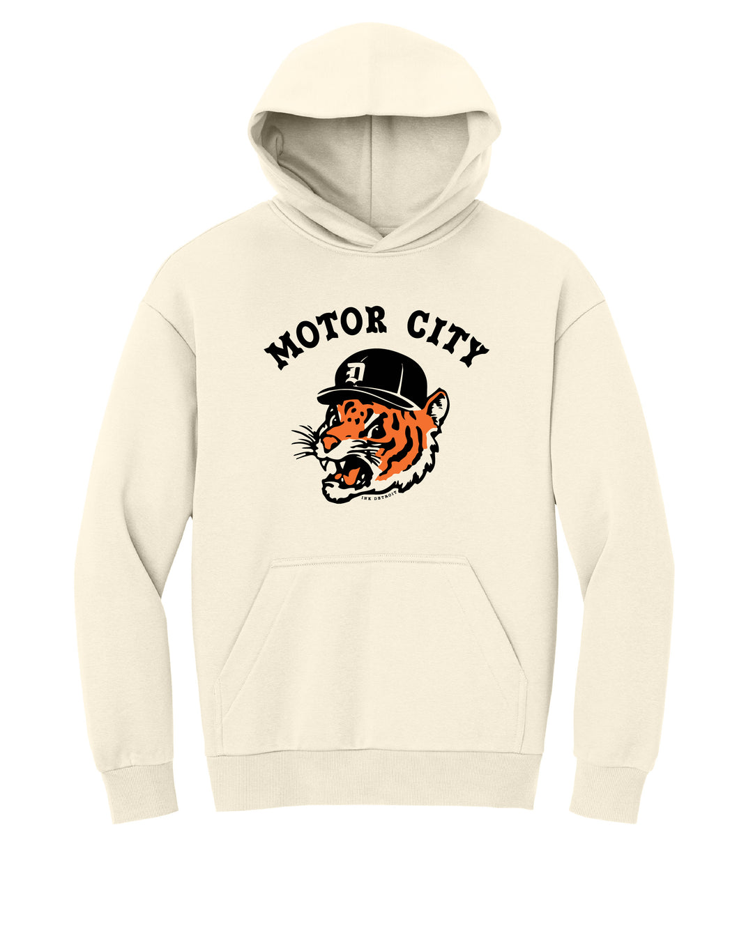 Motor City Kitty Premium Heavyweight Hoodie - Ink Detroit
