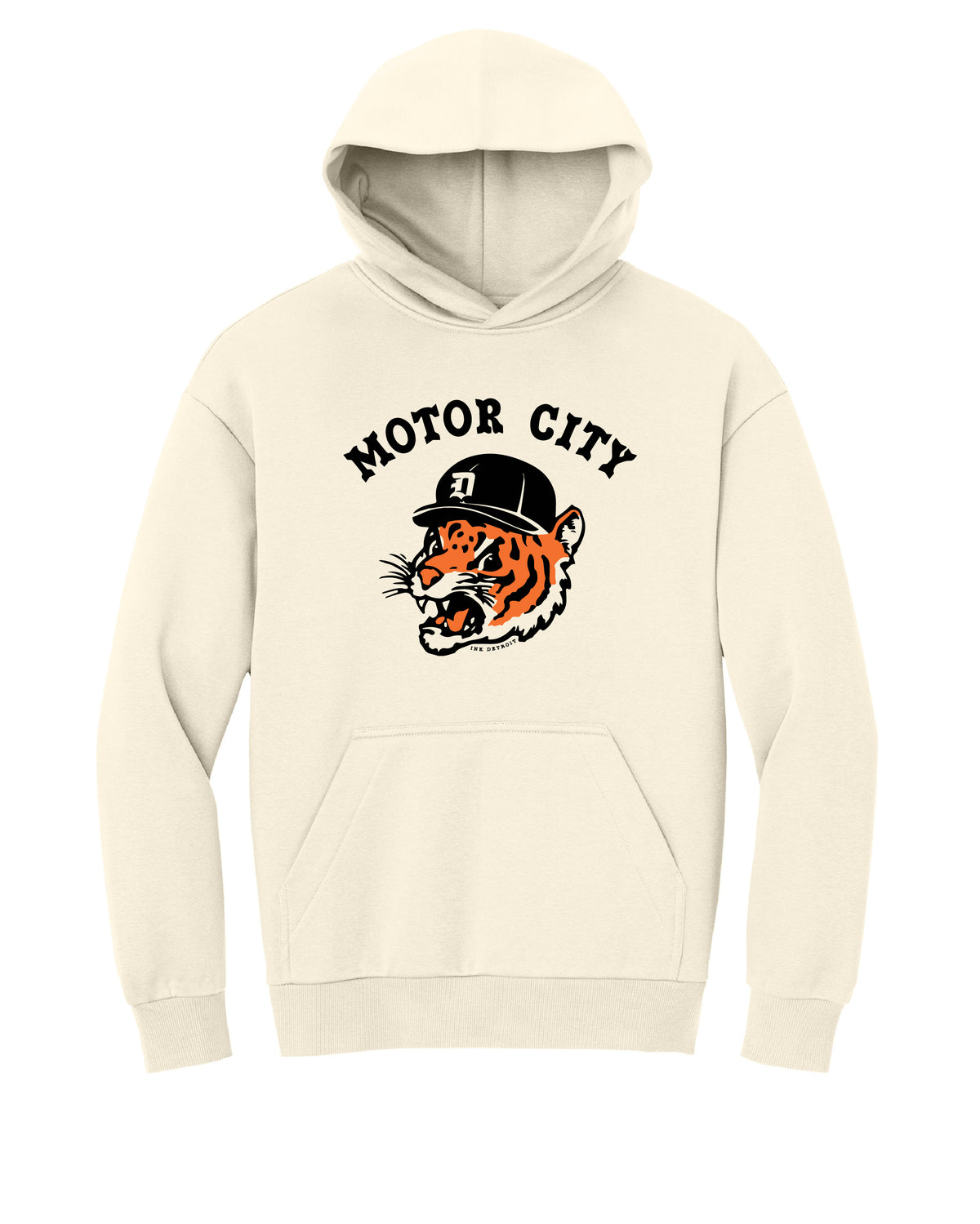Motor City Kitty Premium Heavyweight Hoodie - Ink Detroit