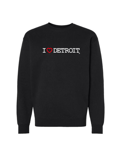 (NEW) I Love Detroit Crewneck Sweatshirts - Available in 3 Colors - Ink Detroit